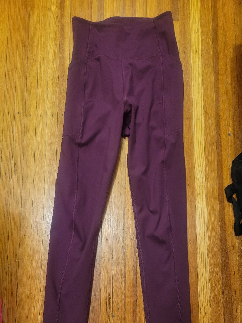 Girlfriend Collective Plum High-Rise Pocket Legging - Medium